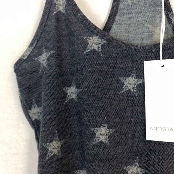 Antistar Gray Star Racerback Shorts Romper NWT - Picture 4 of 6